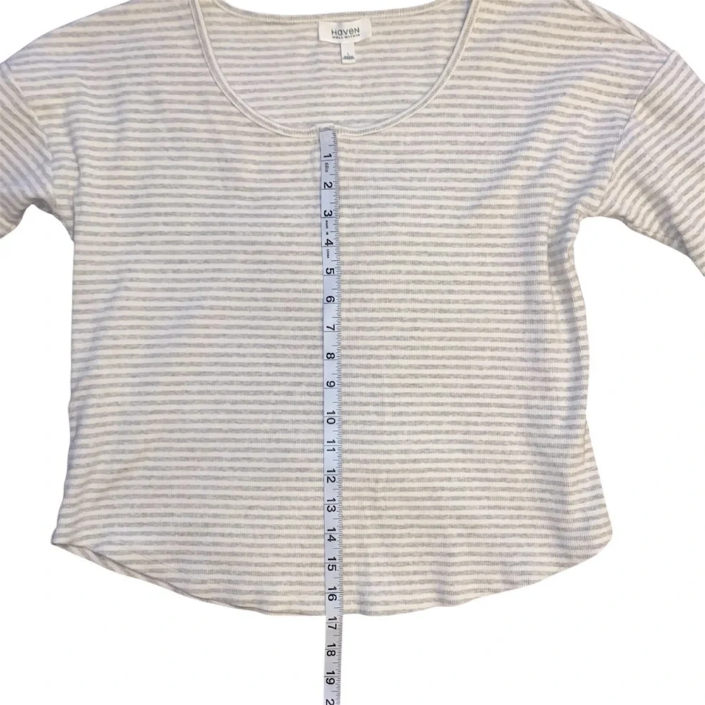 Haven Well Within Striped Long Sleeve Top Size Large - Picture 4 of 8